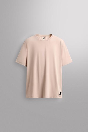 BASIC TECHNICAL T-SHIRT - Pale pink by Zara