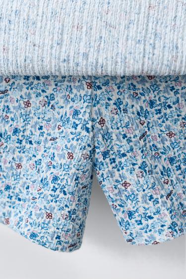 JUPE-SHORT FLEURS - Bleu clair de Zara - Image 3