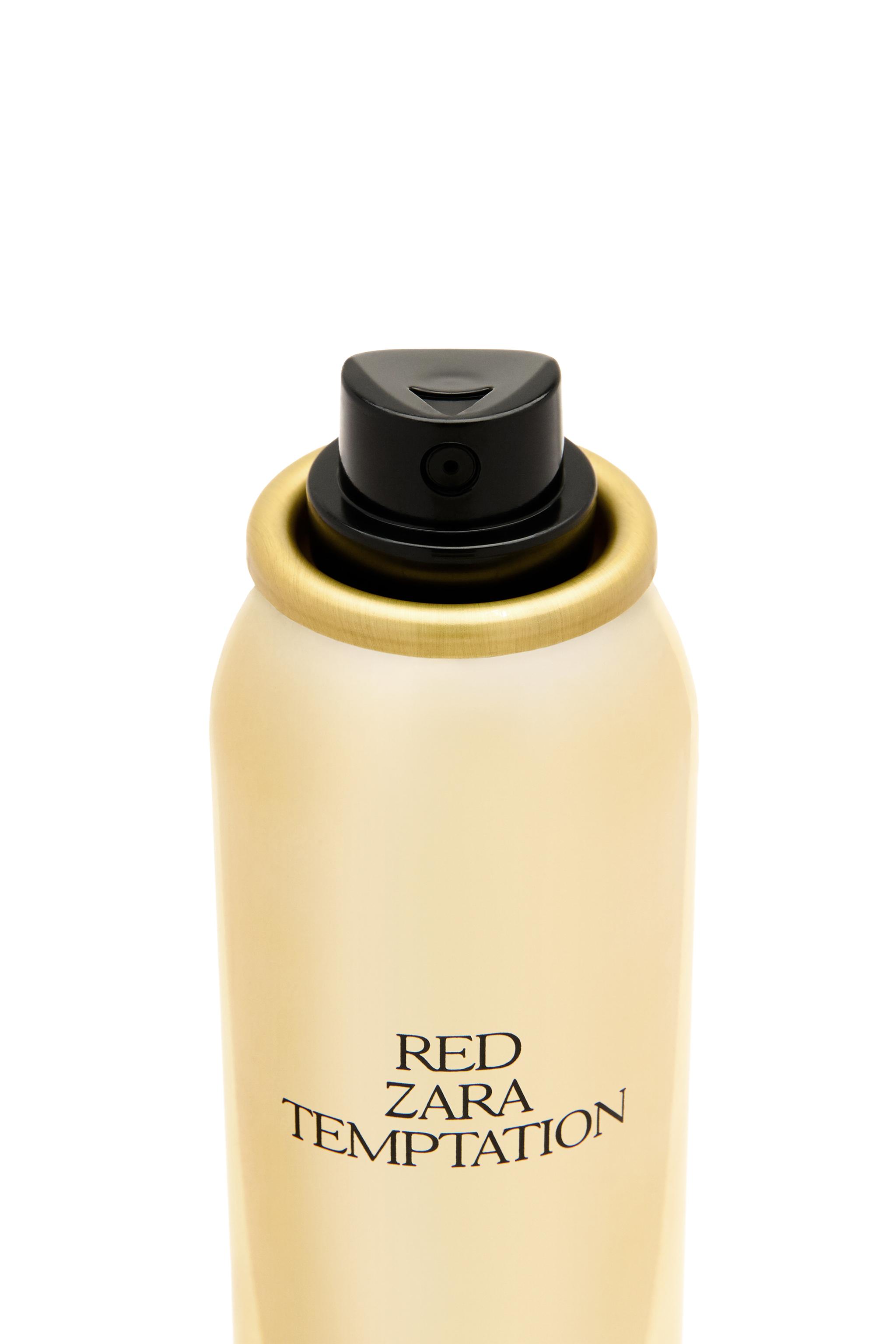 RED ZARA TEMPTATION BODY GLITTER SPRAY 100ML (3.4 FL.OZ).