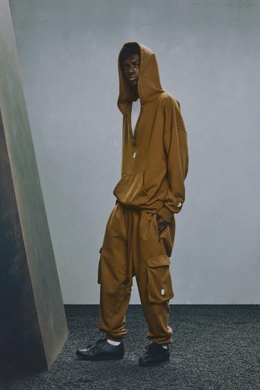 WASHED HOODIE X SR_A - Khaki by Zara