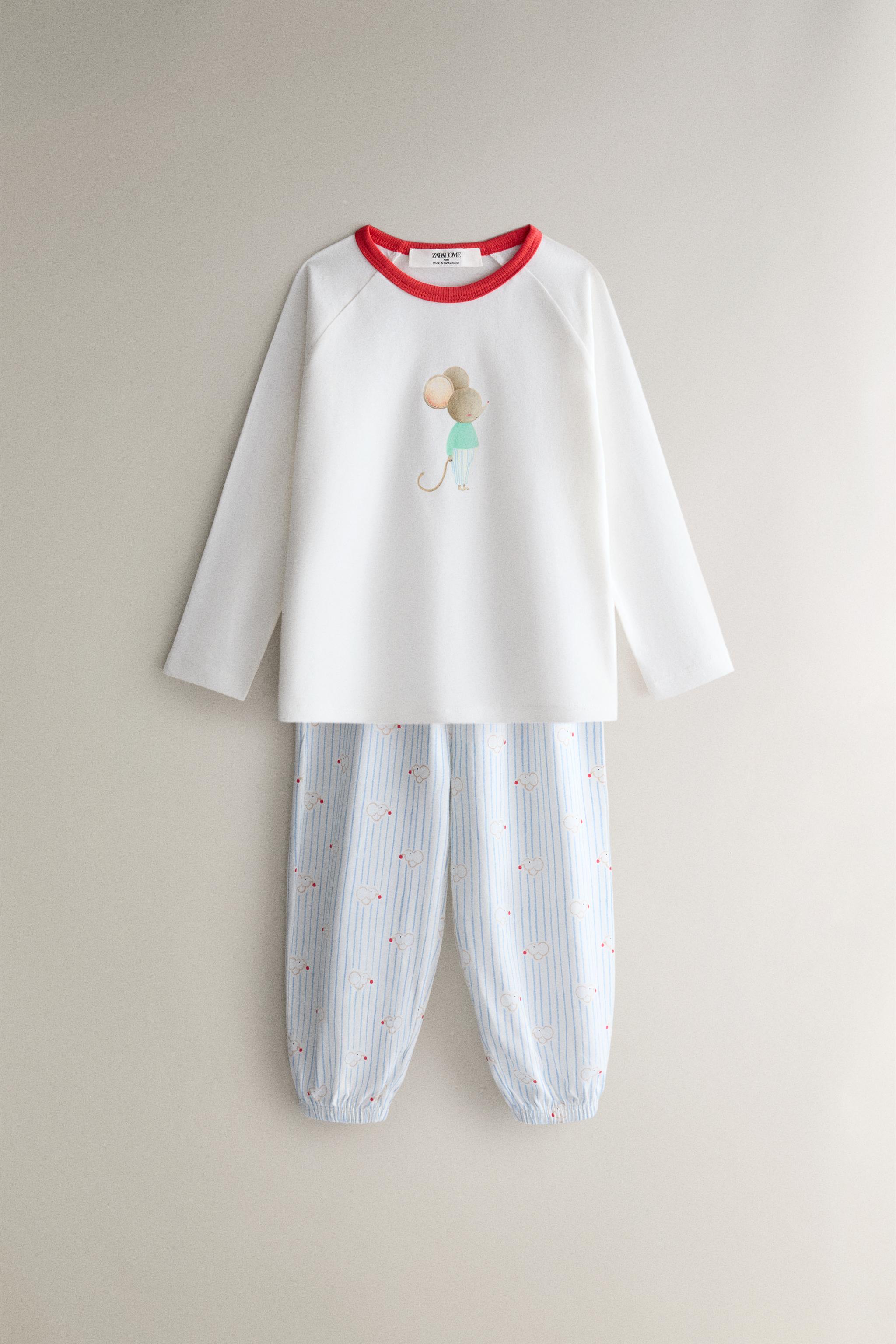 KIDS' LITTLE MOUSE PYJAMAS — Cream