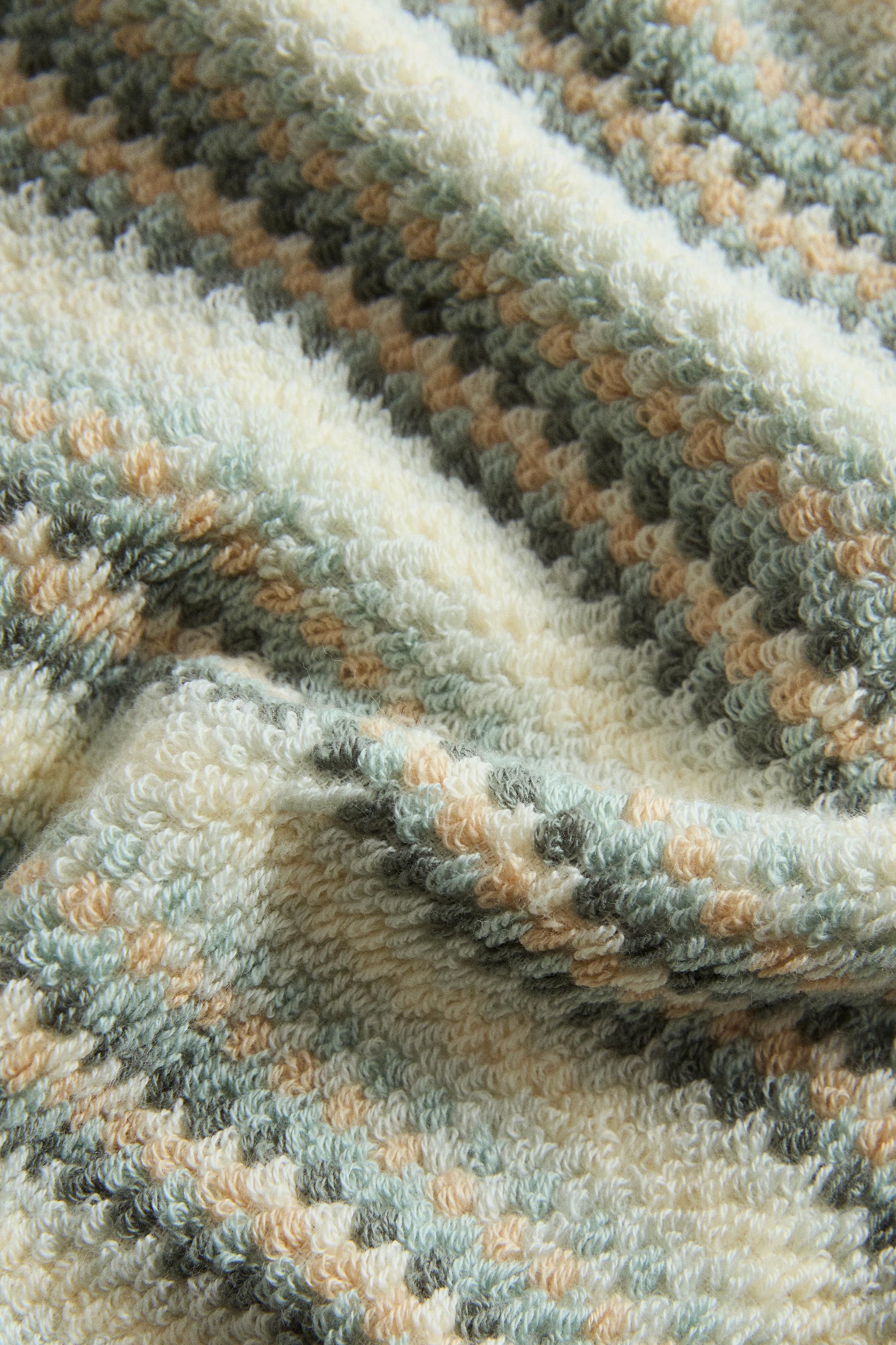 COTTON STRIPED BATH TOWEL