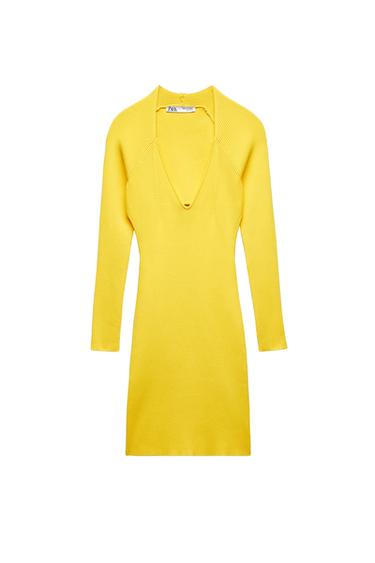 KNIT DRESS WITH OPEN BACK