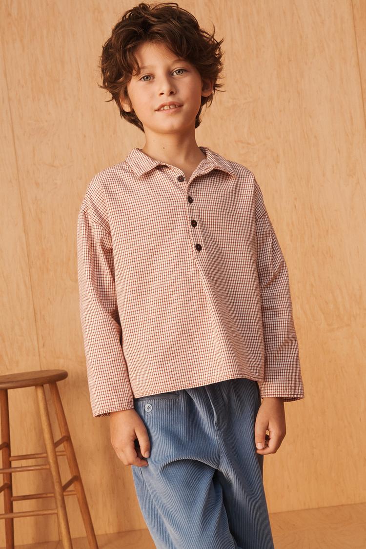 Camisa cuadros algodon lino limited edition