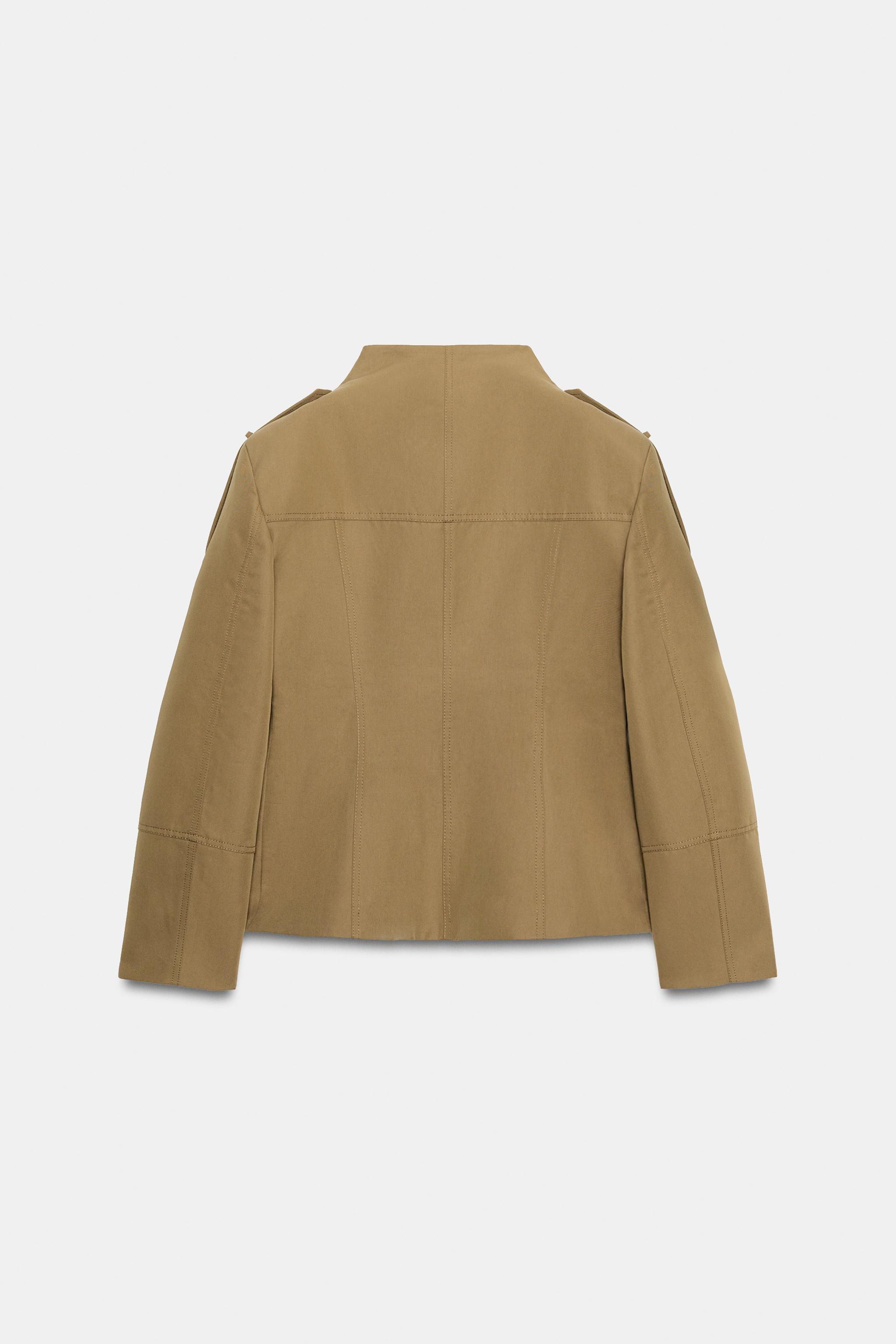 Zara CEPLİ FIT CEKET görsel 7