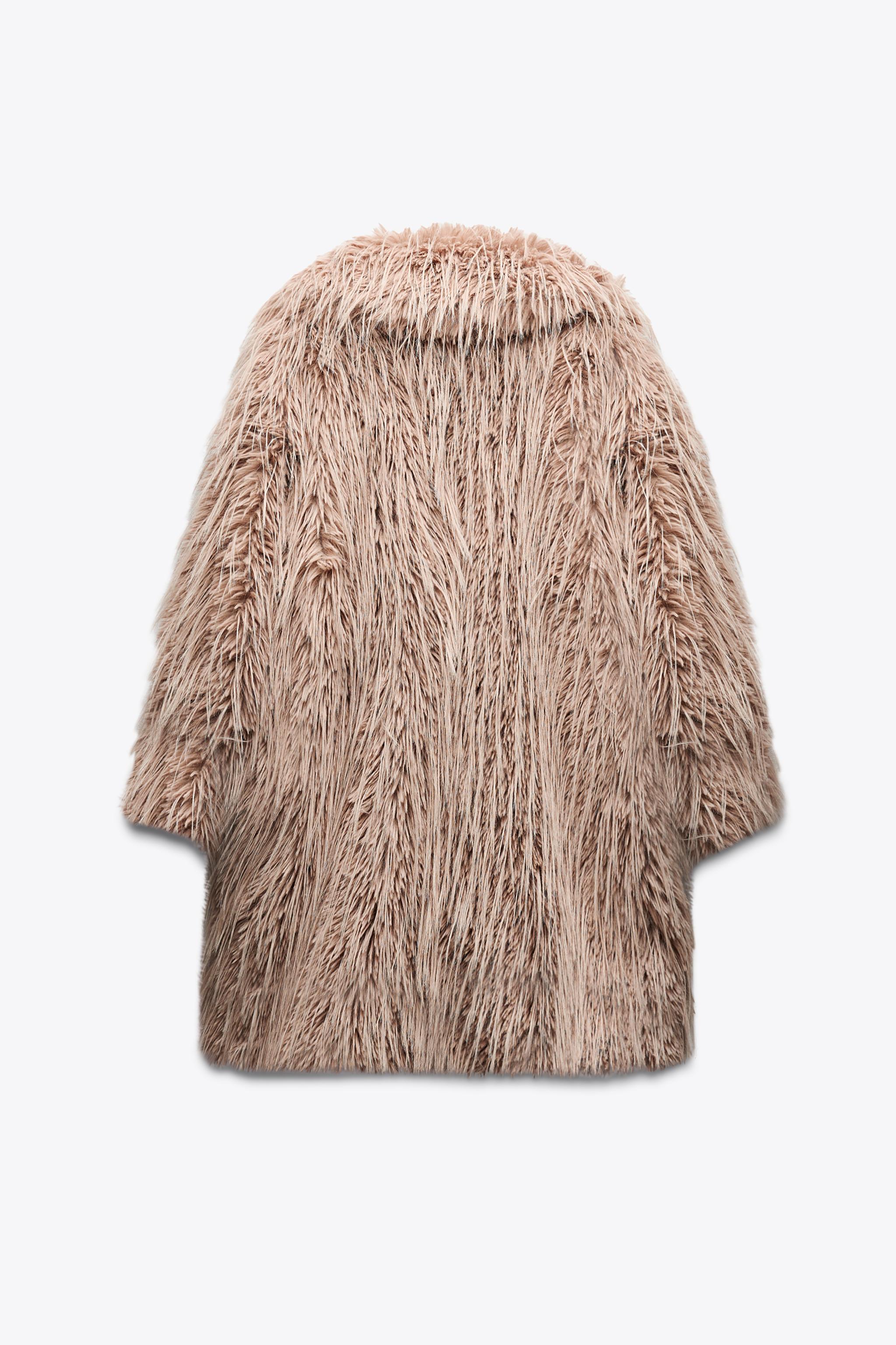 FAUX FUR COAT LIMITED EDITION - Beige | ZARA United States