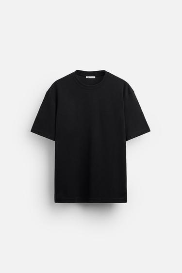 CAMISETA REGULAR FIT BÁSICA - Negro de Zara