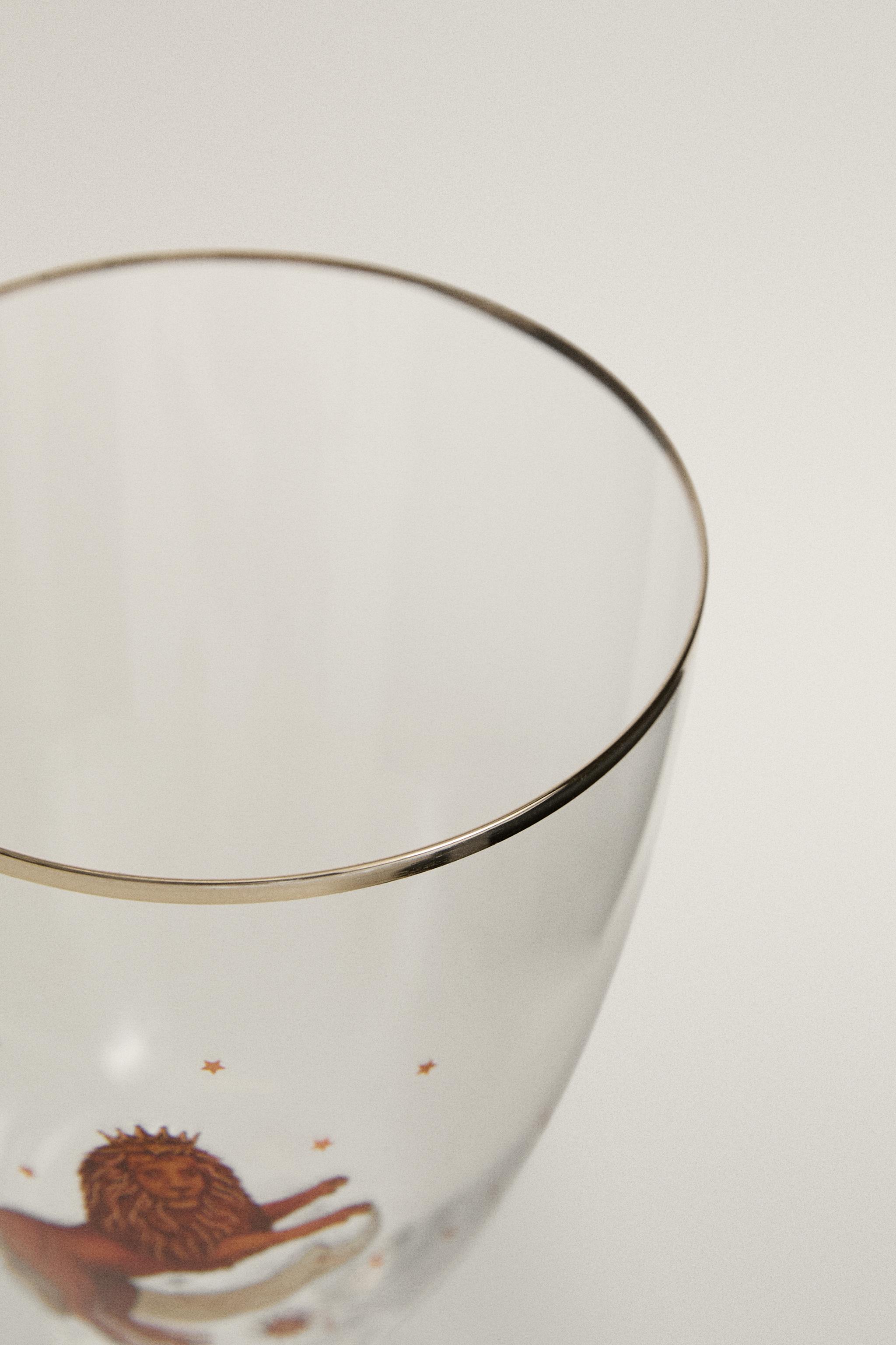 LEO ZODIAC GLASS | MARISA BERENSON — Transparent