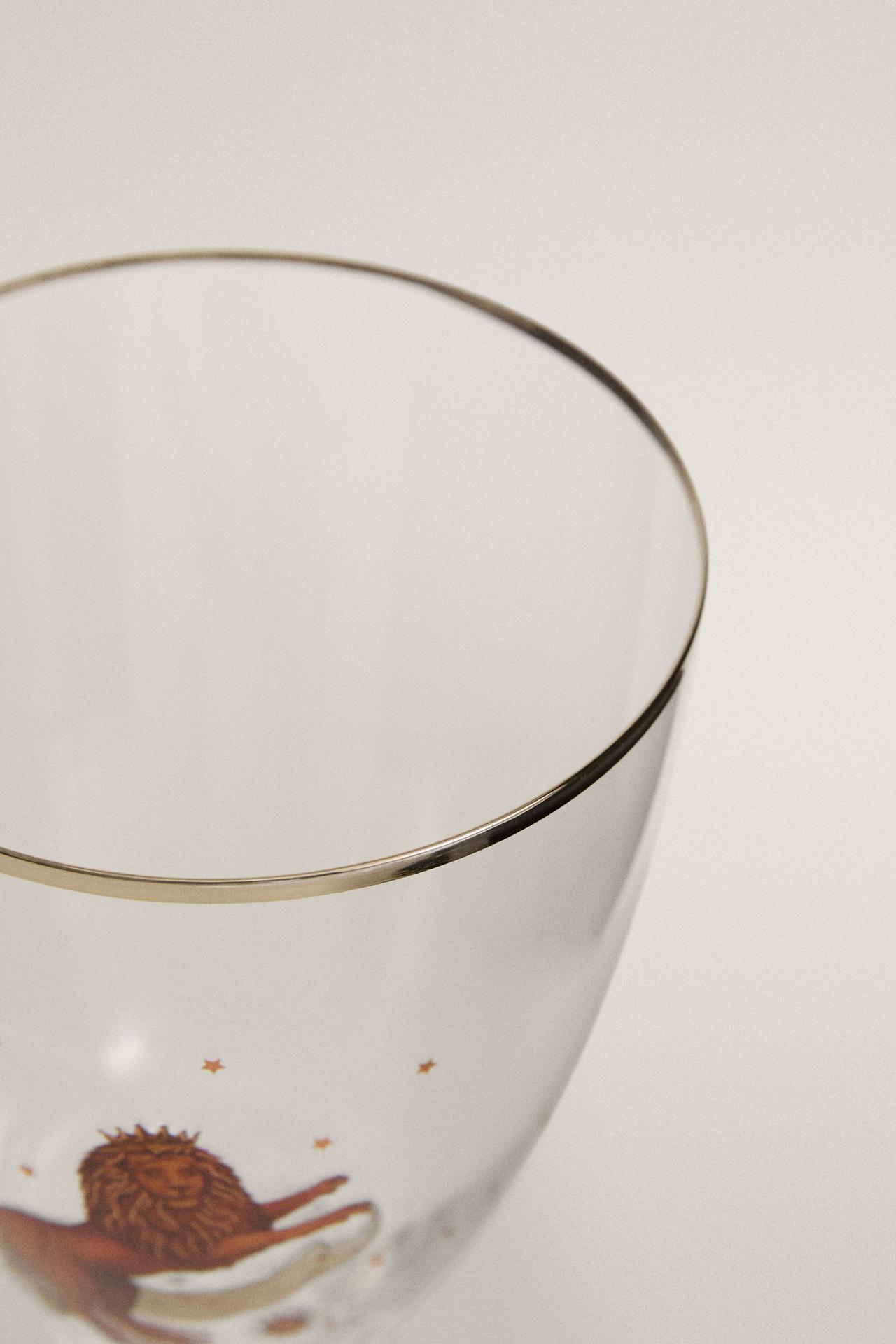 LEO ZODIAC GLASS | MARISA BERENSON — Transparent