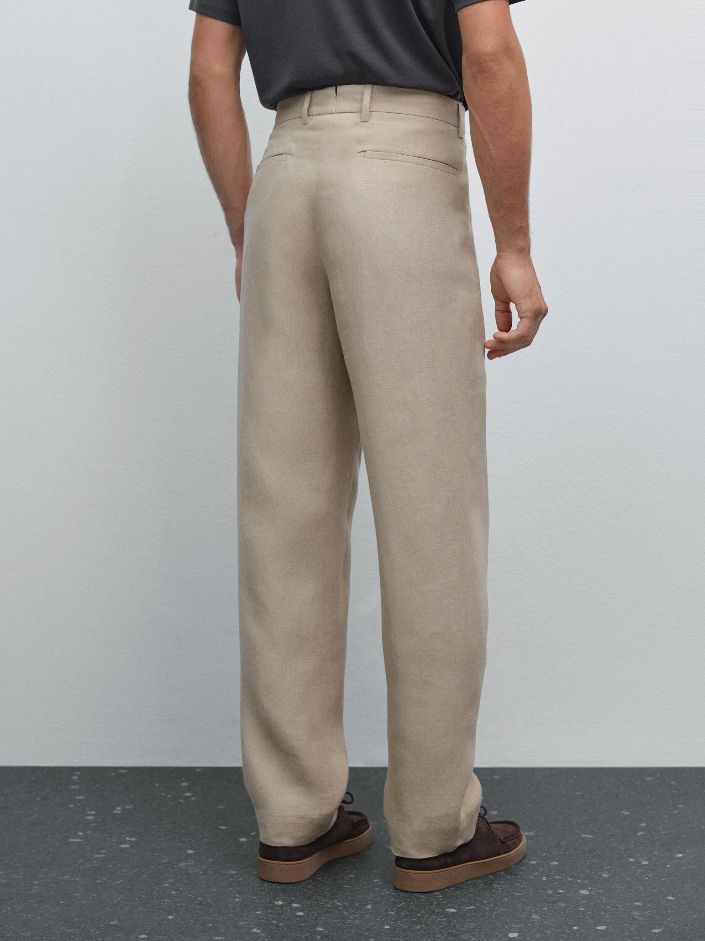 Flowing linen trousers