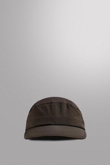 LIMITED EDITION PERFORATED TECHNICAL CAP - Brown by Zara - Image 1