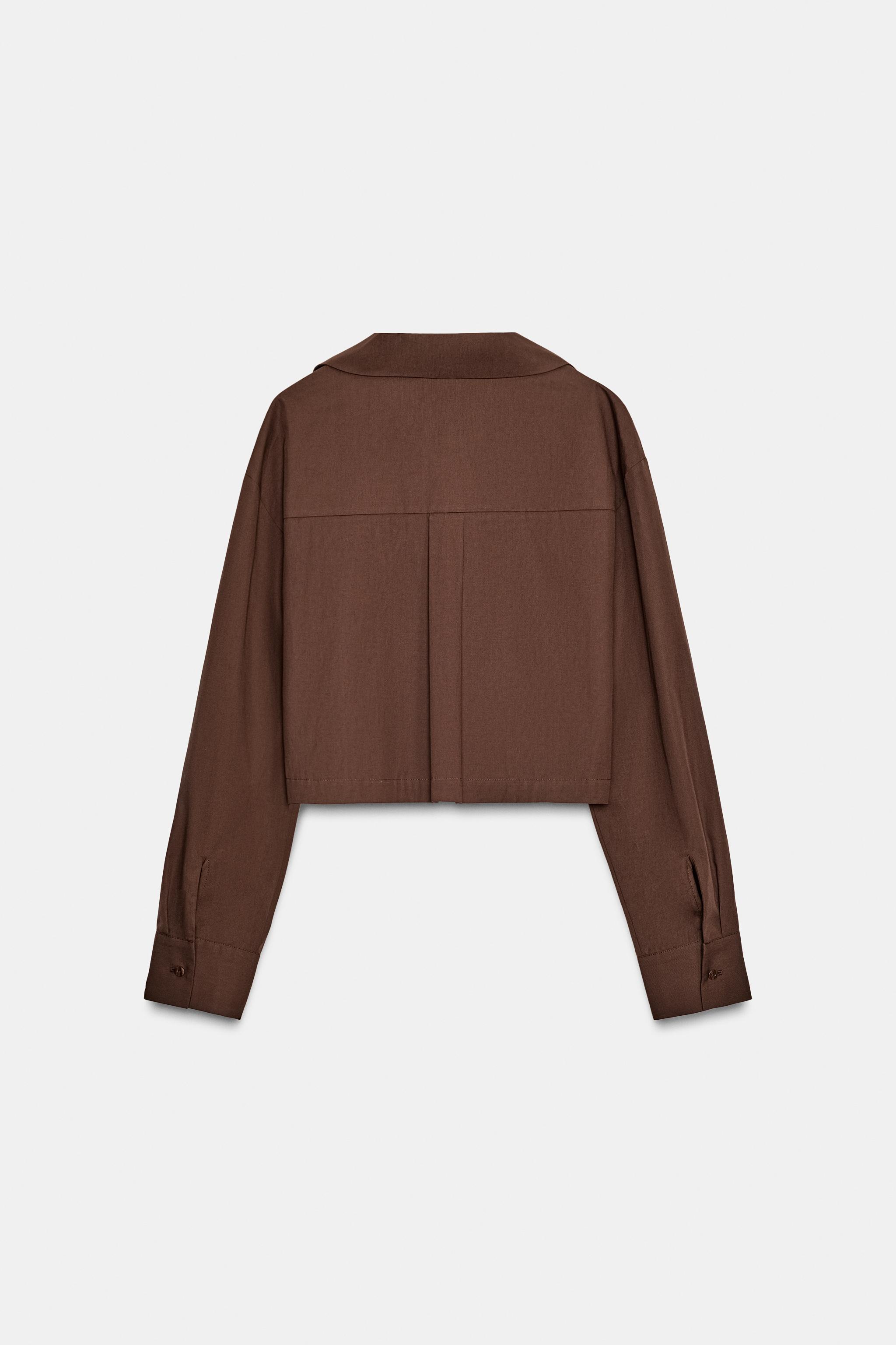 CROPPED POPLIN SHIRT