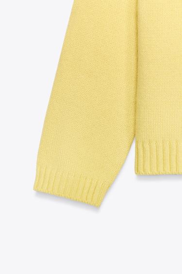 BASIC KNIT SWEATER - Yellow by Zara - Image 10