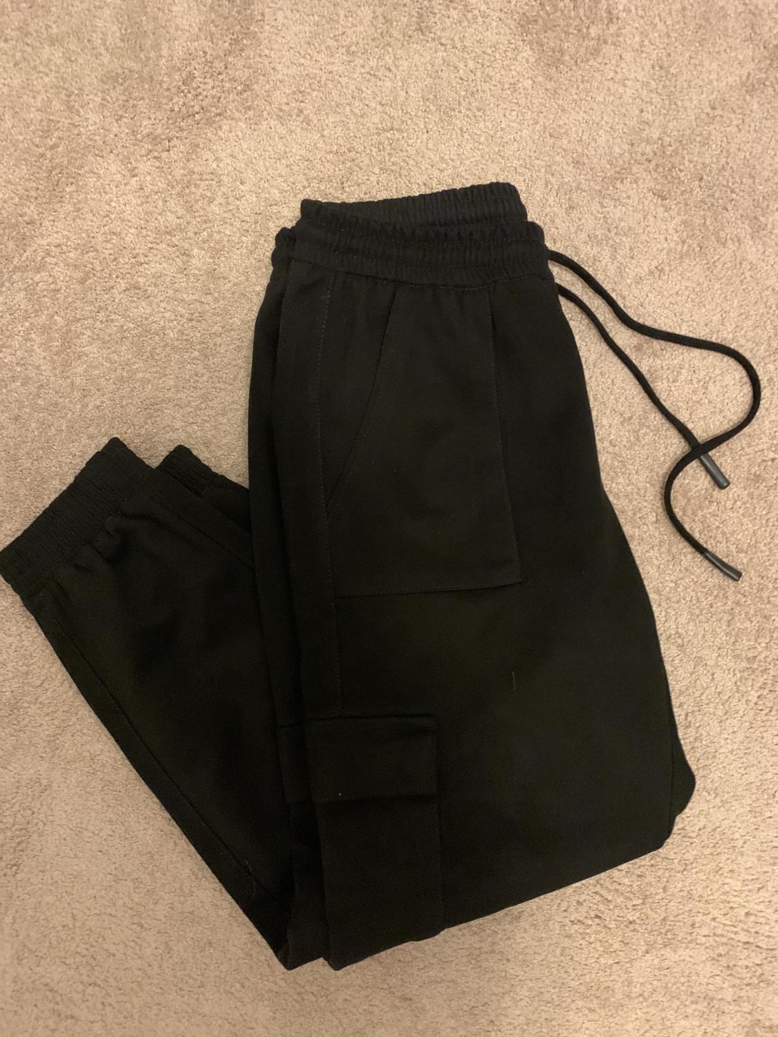 FAUX SUEDE CARGO TROUSERS - Image 3
