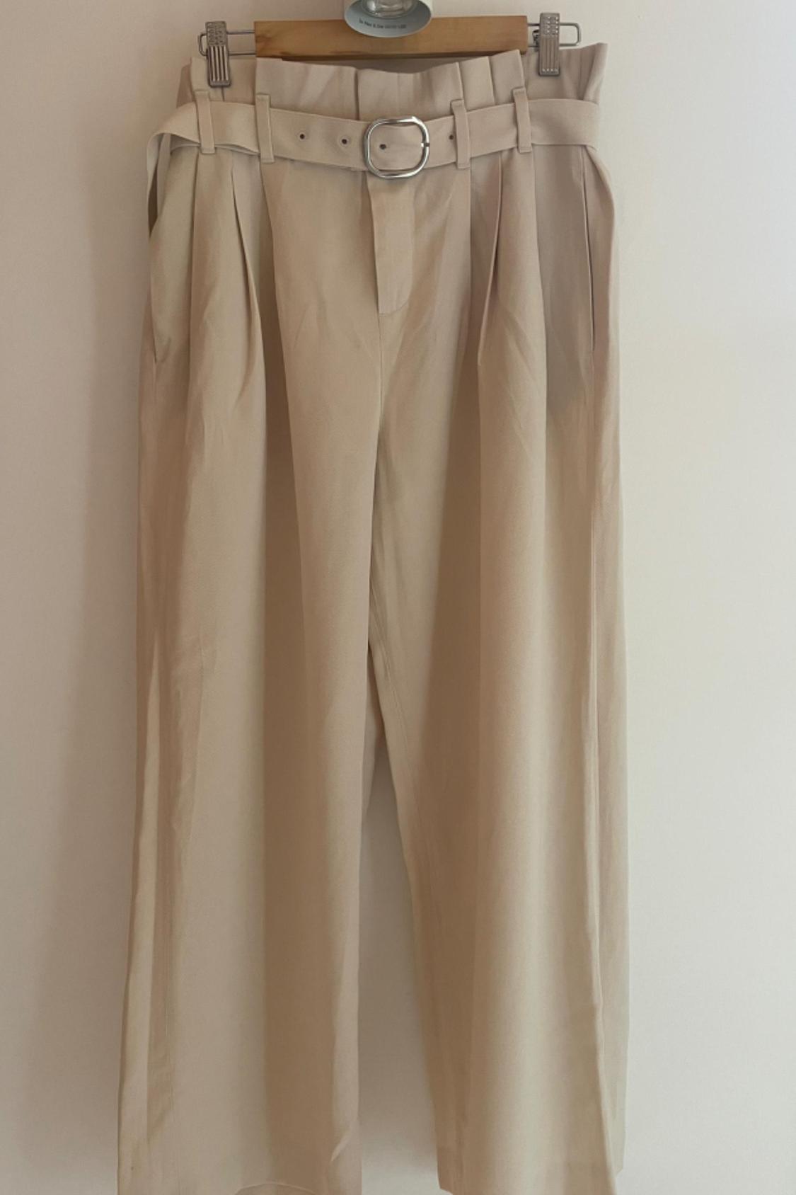 WIDE-LEG TROUSERS WITH BELT