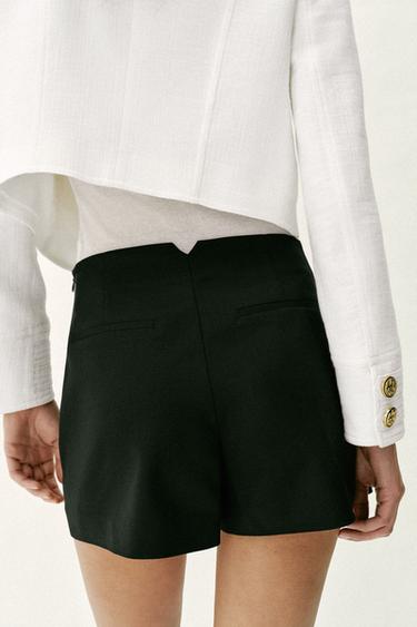 SHORT TAILLE HAUTE - Noir de Zara - Image 6