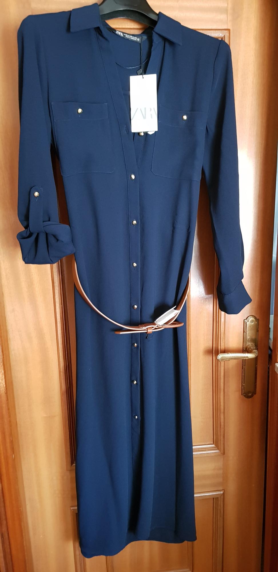 SHIRT DRESS WITH BELT - Image 2