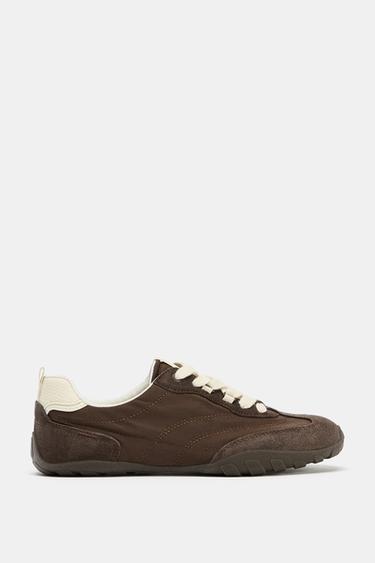 ZAPATILLA RUNNING COMBINADA - Marrón de Zara
