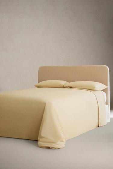 STRIPED FLAT SHEET - Yellow by Zara
