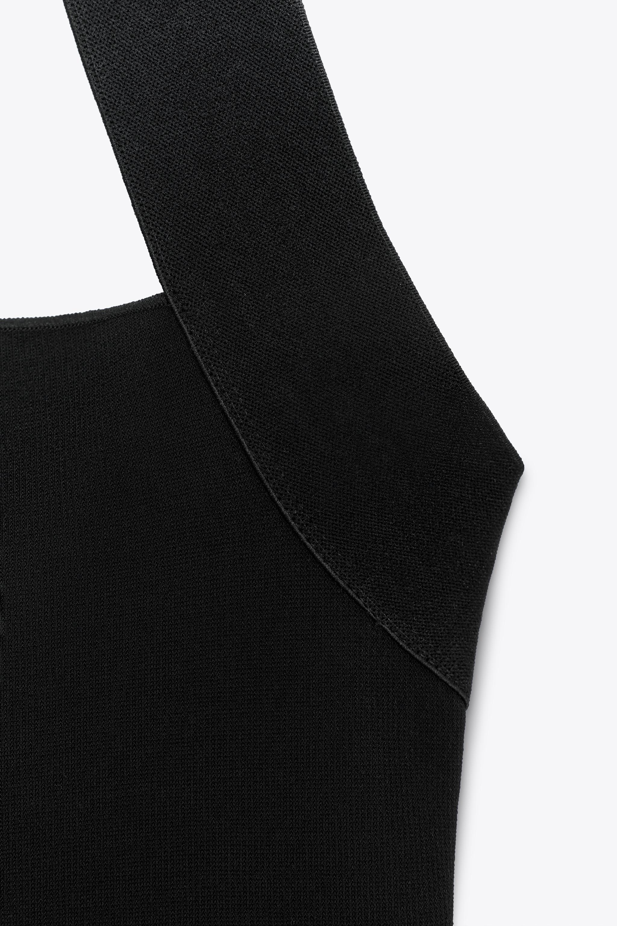 らら Shop Zara STRETCH HALTER TOP at Beverly Center in Los