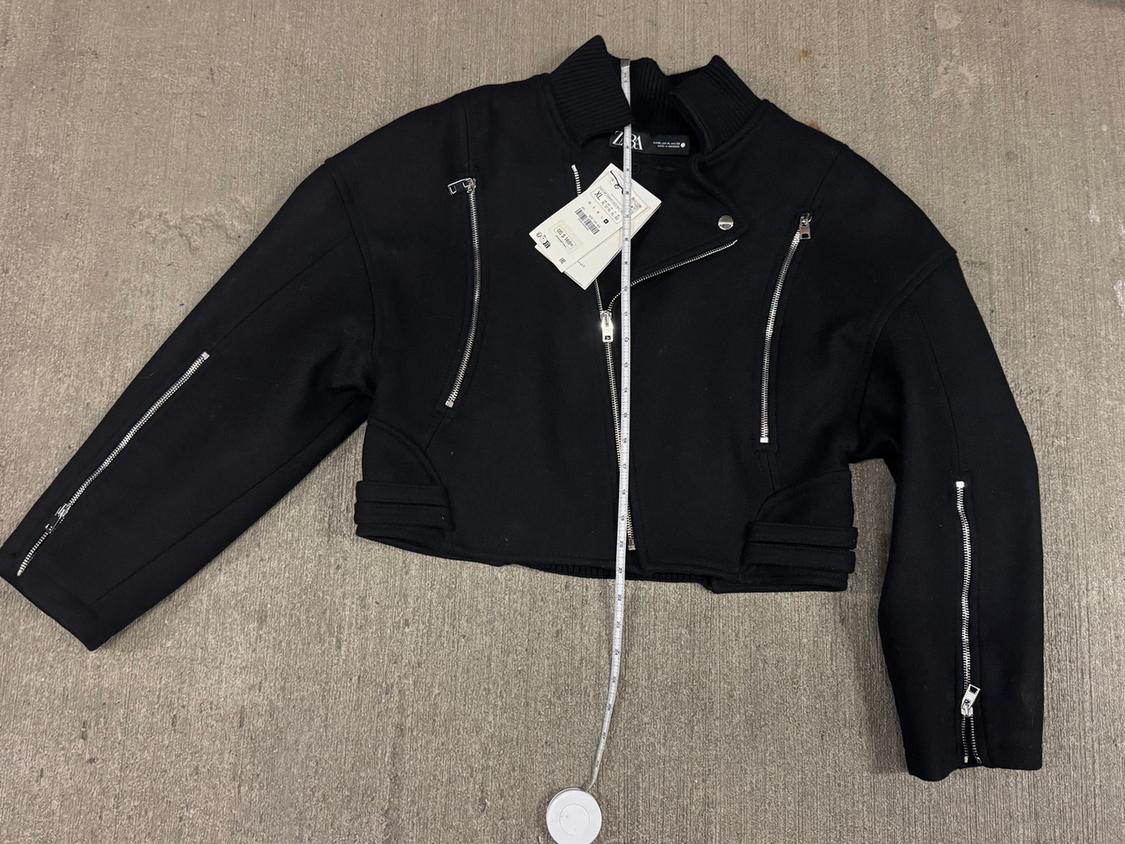 MANTECO WOOL BIKER JACKET ZW COLLECTION - Image 2