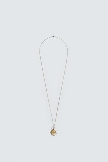 COLLAR COLGANTES CONTRASTE - Oro / Plata de Zara