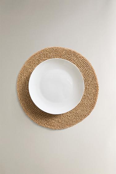 ROUND PAPER PLACEMAT - Brown by Zara