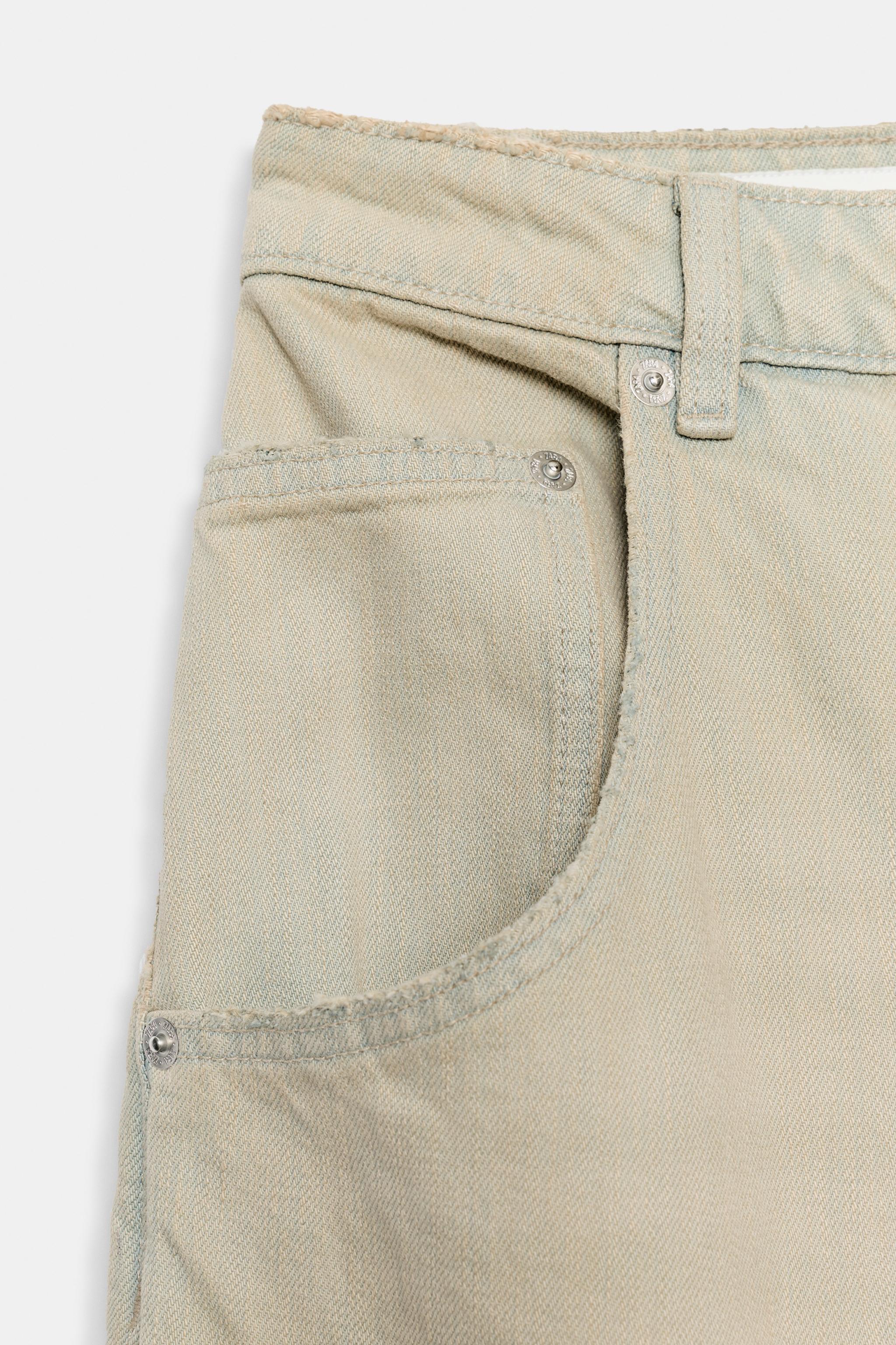 Zara Trf Baggy Orta Bel Jean görsel 8