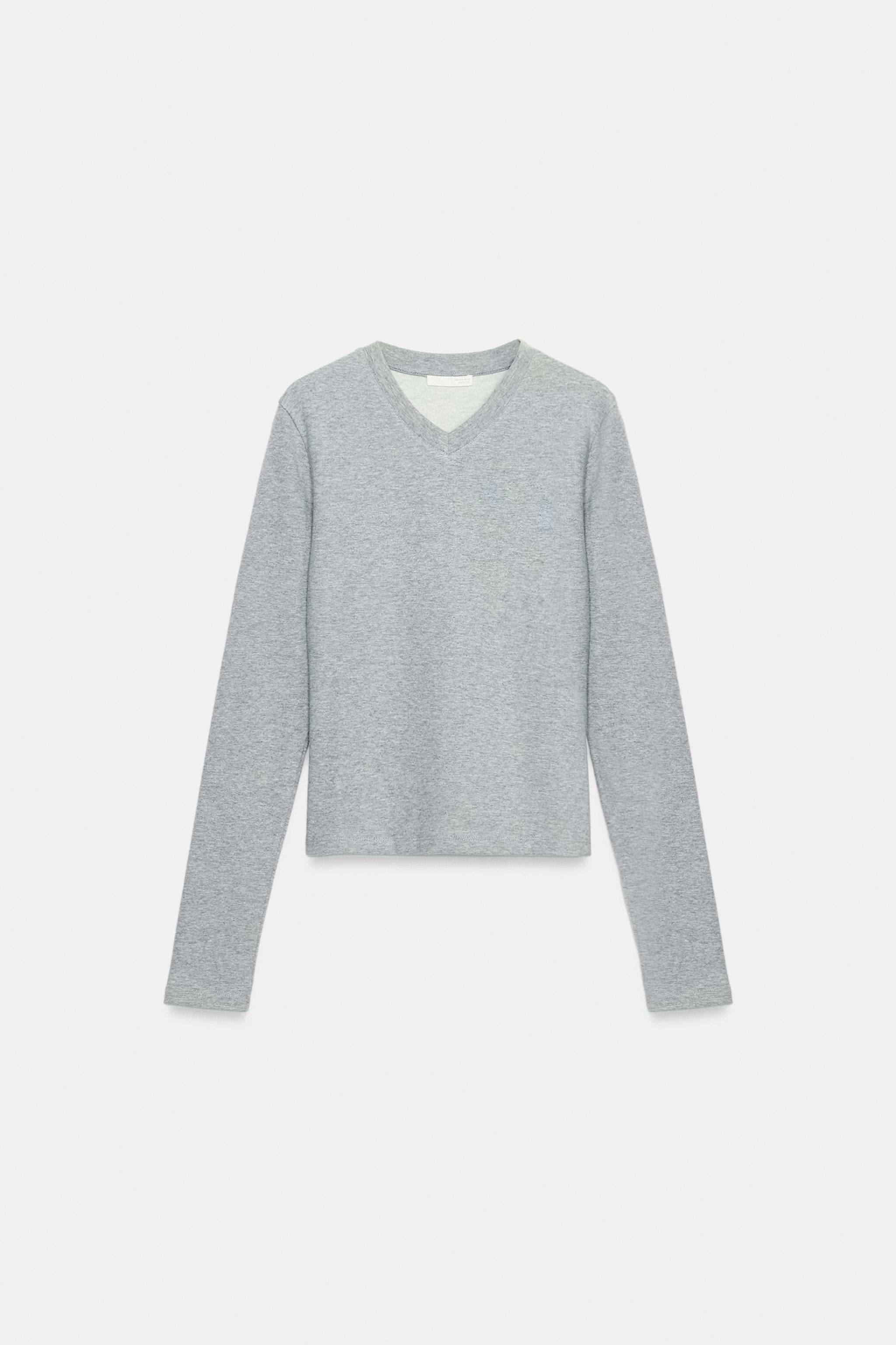 T-SHIRT À COL EN V