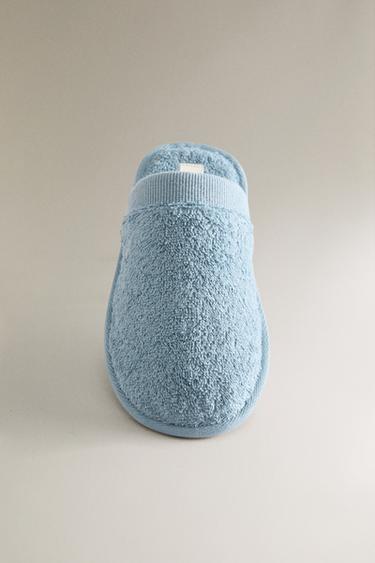 KIDS' TERRY BATHROOM MULE SLIPPERS - Bluish by Zara - Image 4
