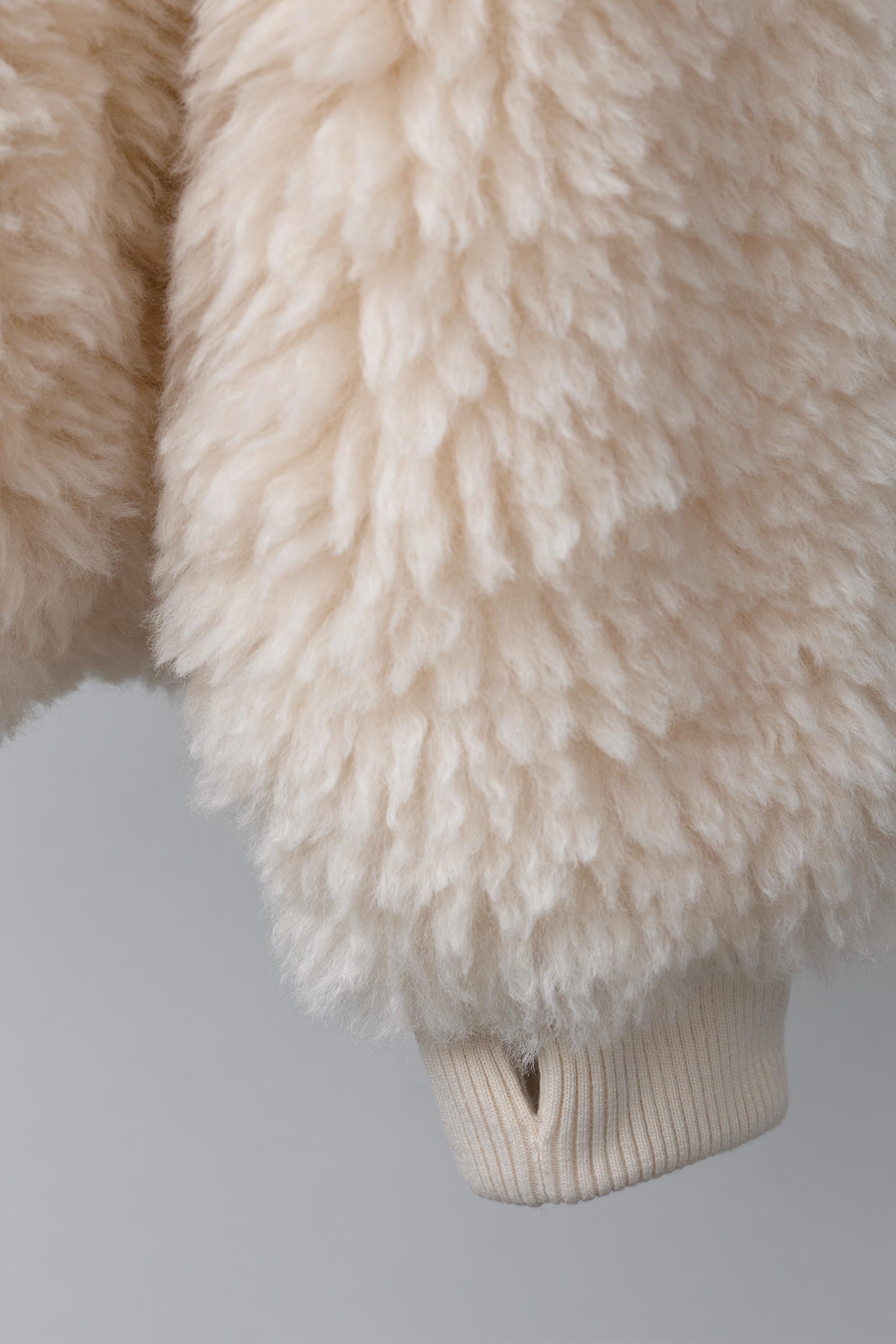 JAQUETA DE PELO SINTÉTICO SKI COLLECTION - Cru | ZARA Brasil