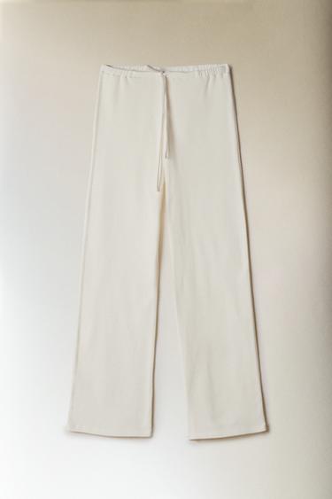 COTTON TROUSERS - Ecru by Zara - Image 5