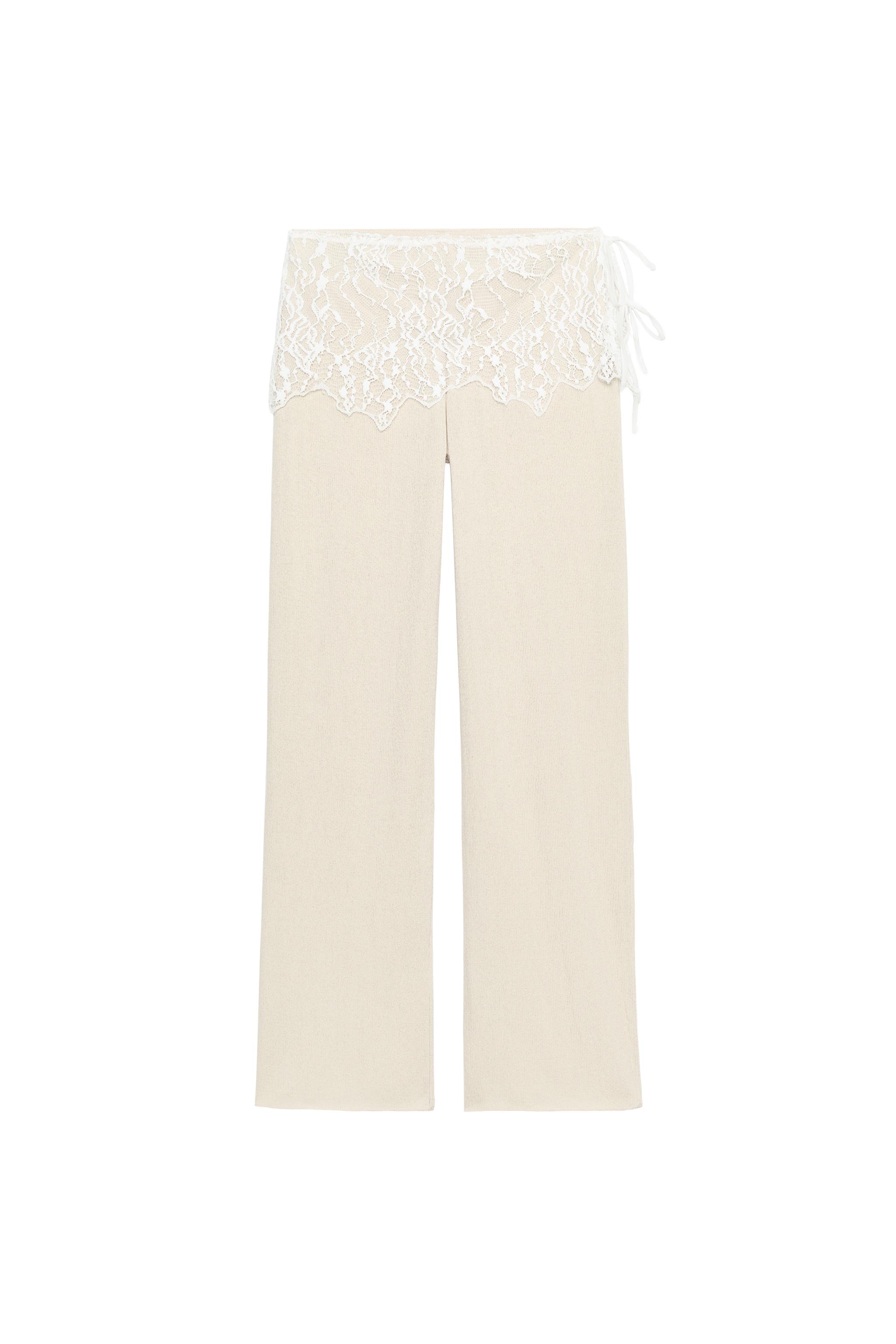 DANTEL FİTİLLİ PANTOLON