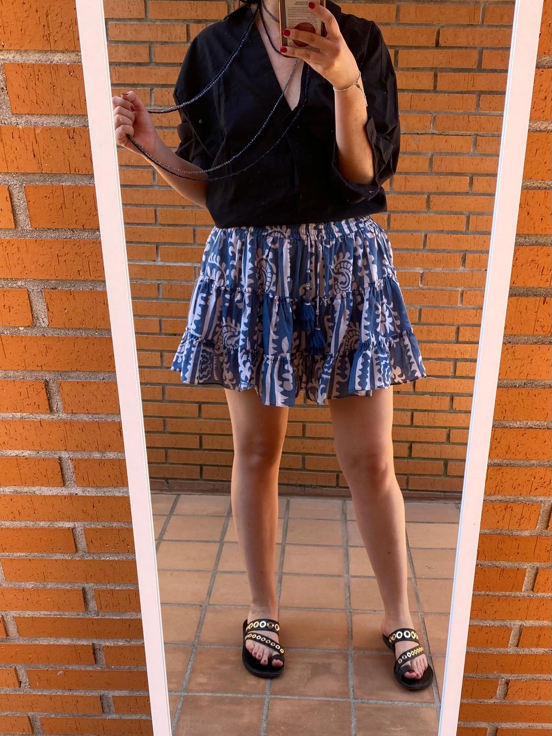 PRINTED SHORT SKIRT - Image 7