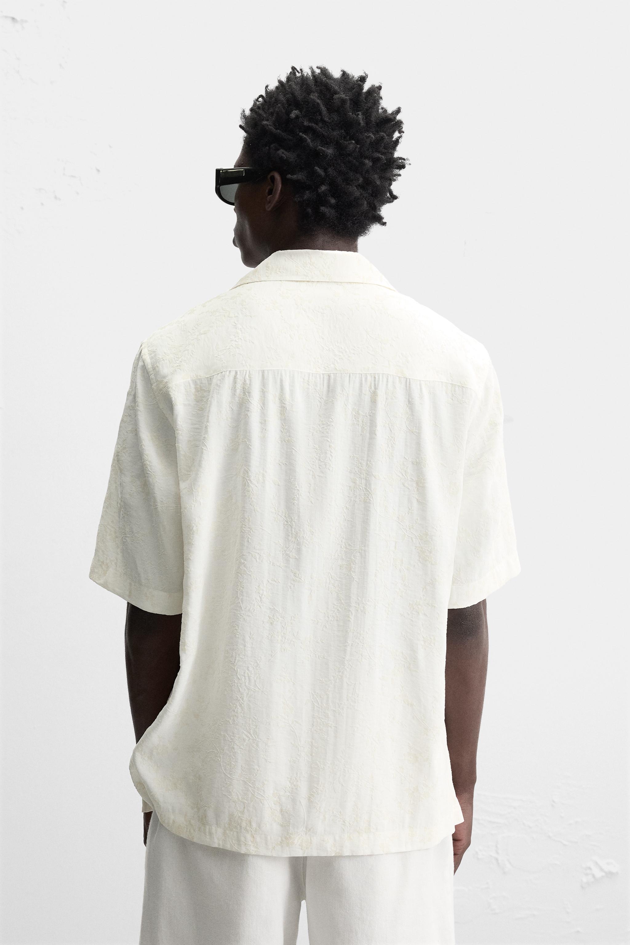 【ZARA】テクスチャジャカードTシャツ | 4087/400/502 ZARA】テクスチャジャカードTシャツ | 4087/400/502