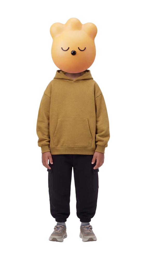 Zara SOLID HOODIE - Ocher - Image 0