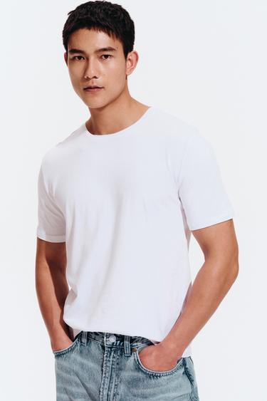 Zara 基本款修身版 T 恤 /01 - 白色