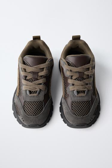 CHAUSSURES DE SPORT EN RÉSILLE - Marron de Zara - Image 4