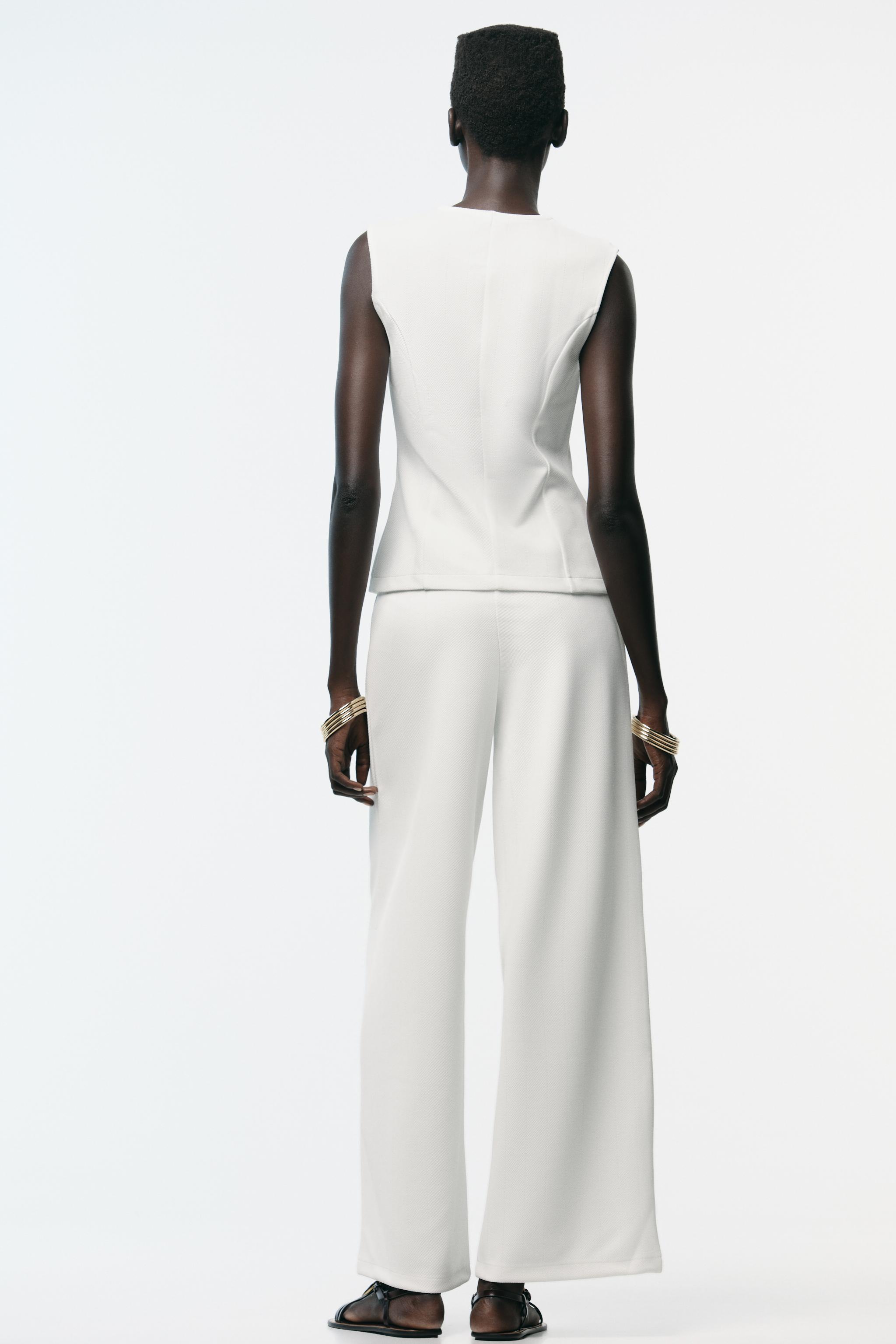 TOP GILET SERGÉ BOUTONS