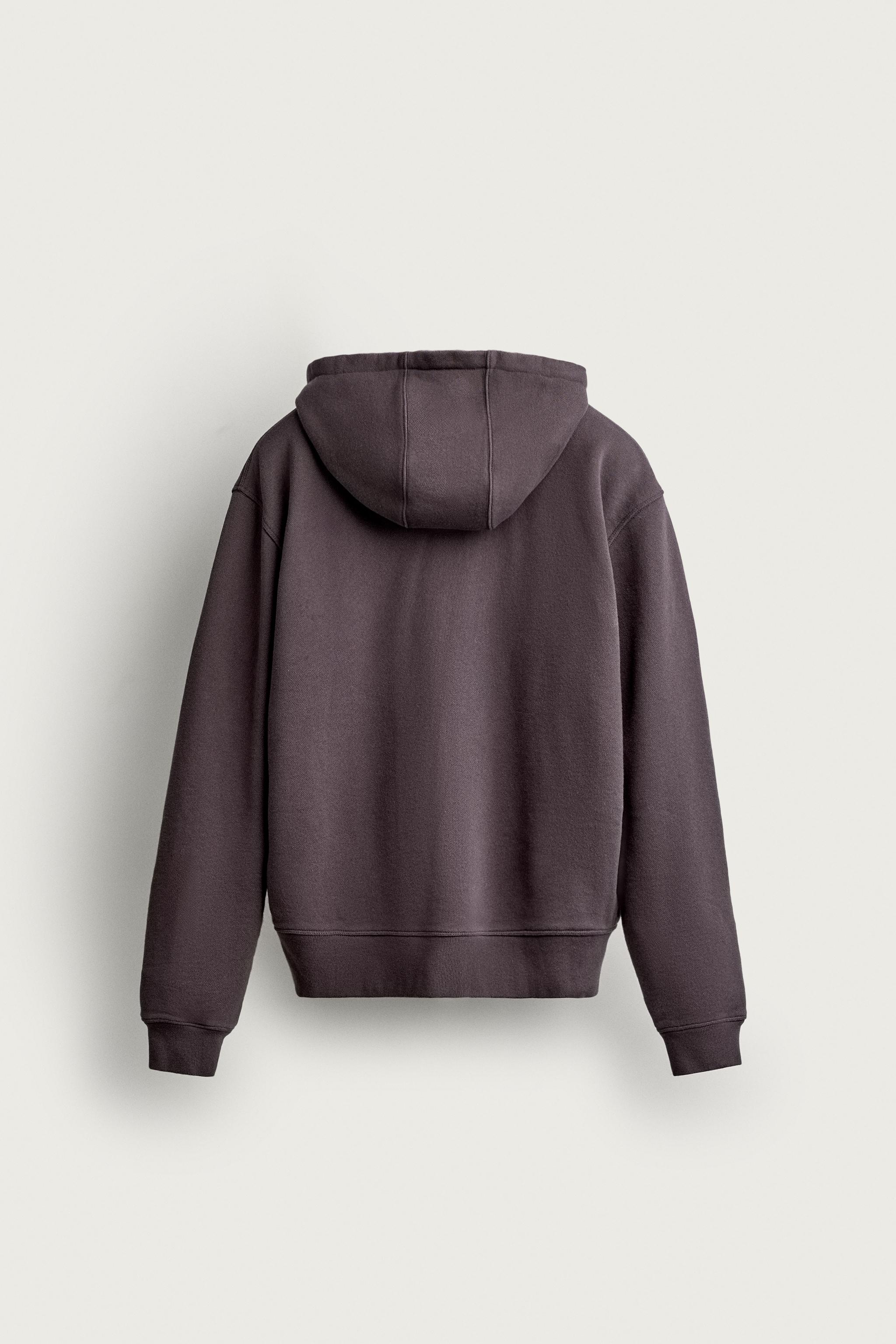 WASHED ZIP-UP HOODIE