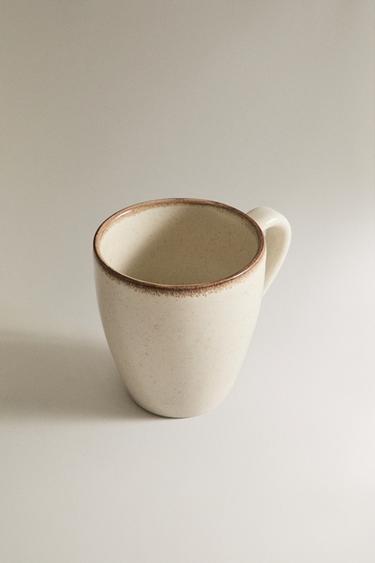 TASSE EN GRÈS - Écru clair de Zara - Image 1