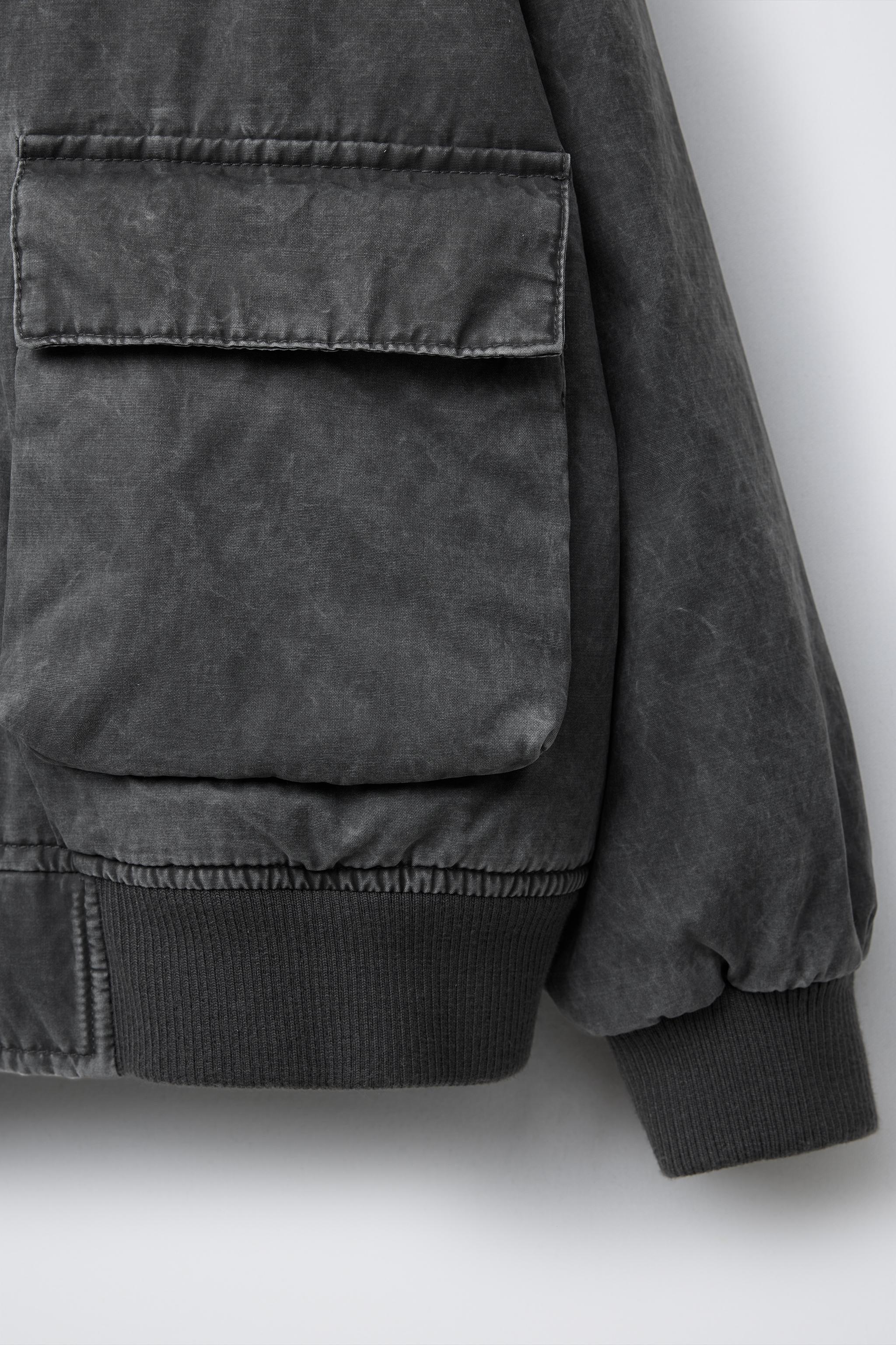 ★ZARA★ WASHED BOMBER JACKET WASHED EFFECT BOMBER JACKET - Mid-camel | ZARA United States