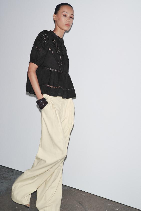 ZW COLLECTION ROMANTIC EMBROIDERED BLOUSE