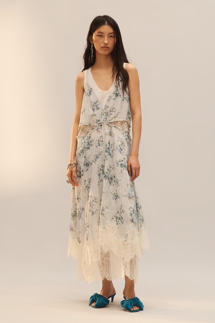 LIMITED EDITION RAMIE PRINTED DRESS - Printed | ZARA United States LIMITED EDITION RAMIE PRINTED DRESS - Printed | ZARA United States