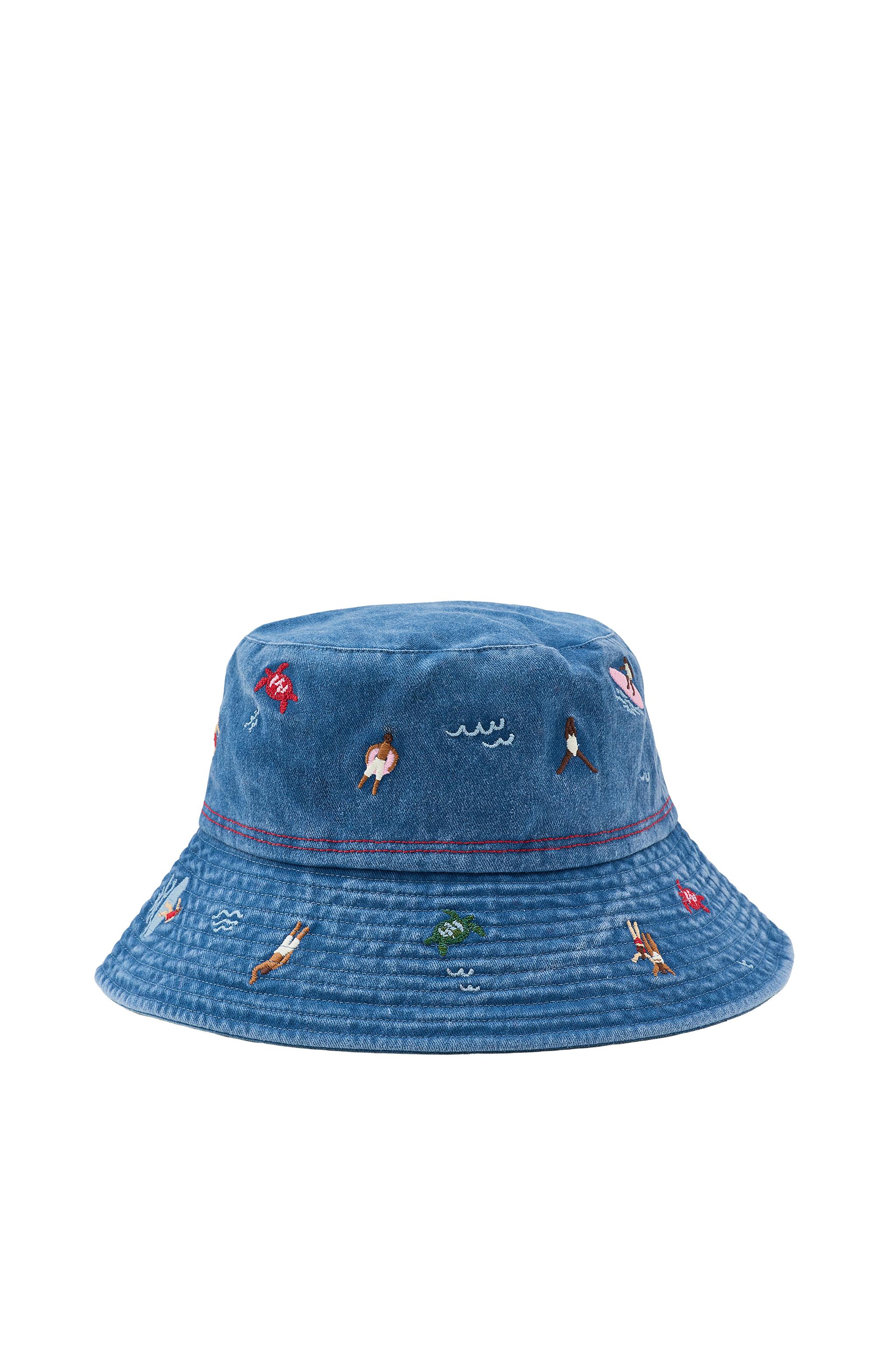 EMBROIDERED BUCKET HAT - Blue | ZARA Canada
