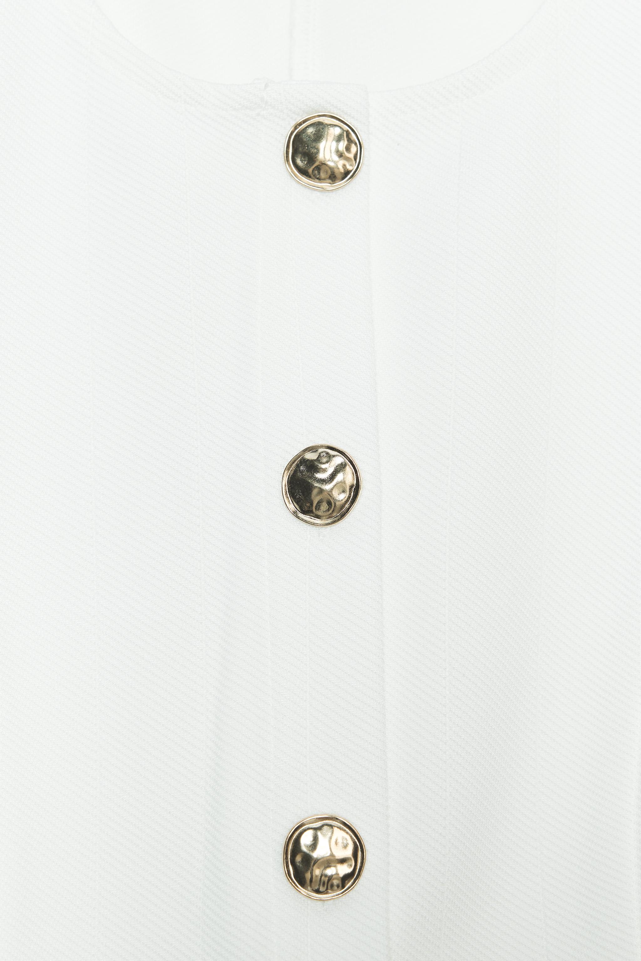 TOP GILET SERGÉ BOUTONS