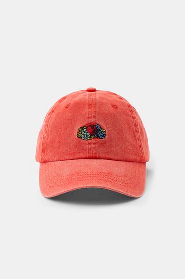 FRUIT OF THE LOOM™ EMBROIDERED TWILL CAP — Orange 2