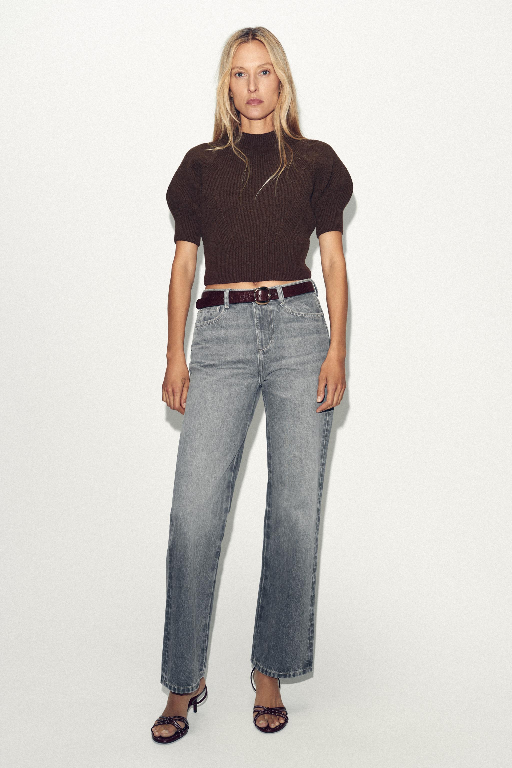 from Japan 01PRADA グレー リブニット セーター 46 COMME CA MEN セーター ニット 「リブ・ニット」タートルネック