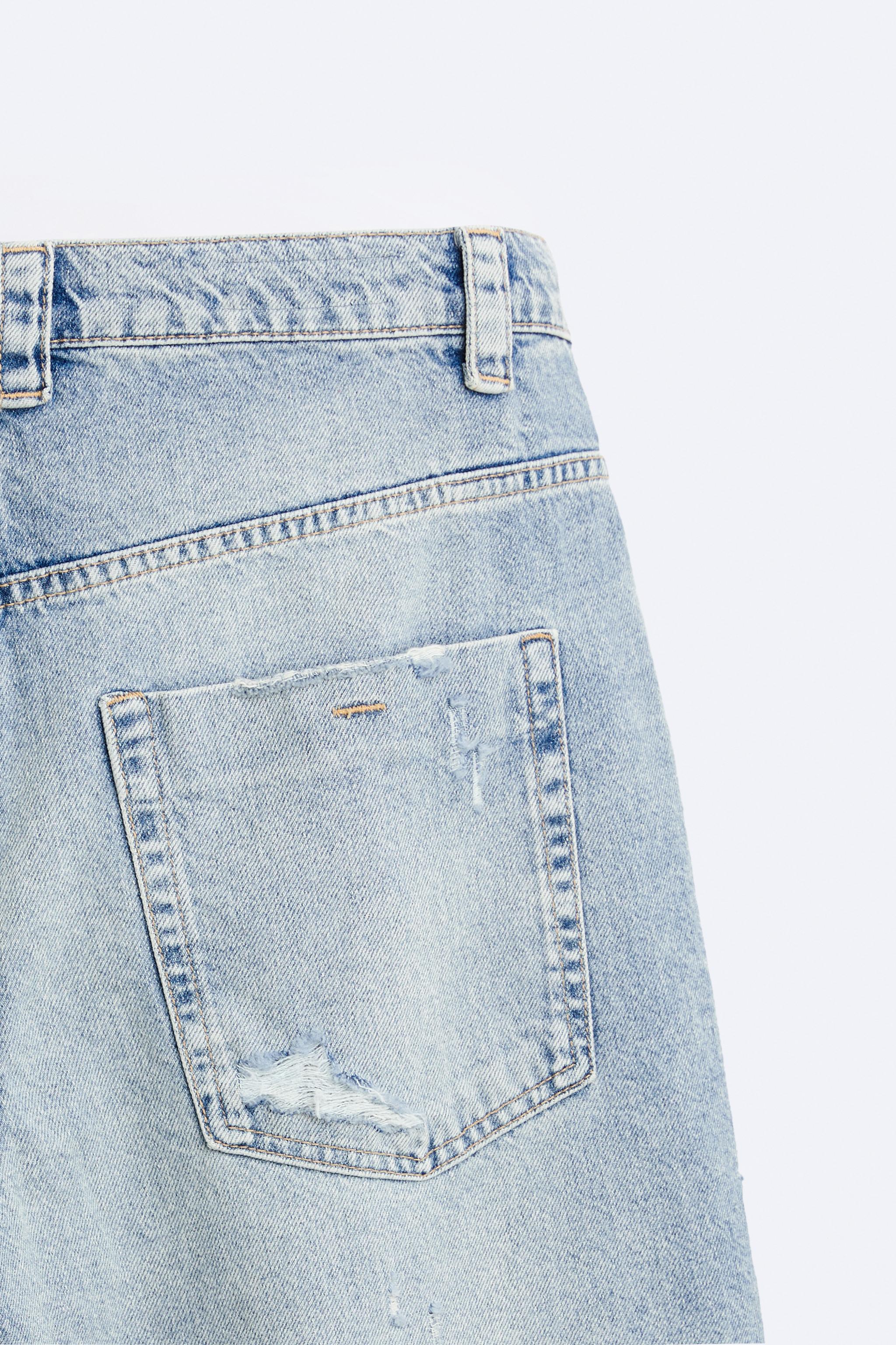 スーパーダメージ グラデーション デニムパンツ - ブルー | ZARA Japan