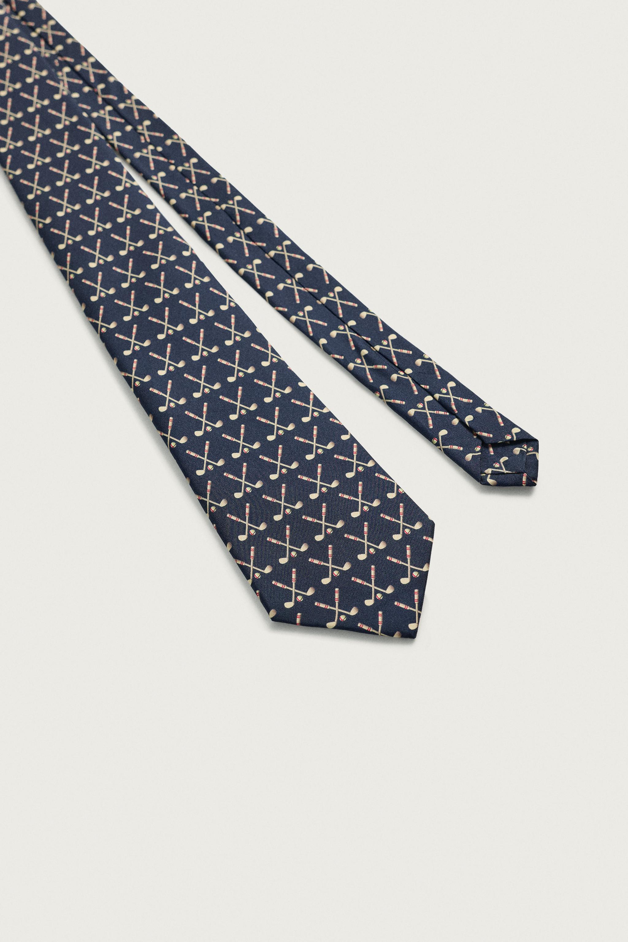 100% SILK JACQUARD GOLF TIE
